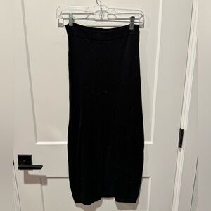 Knit Skirt with Front Slit